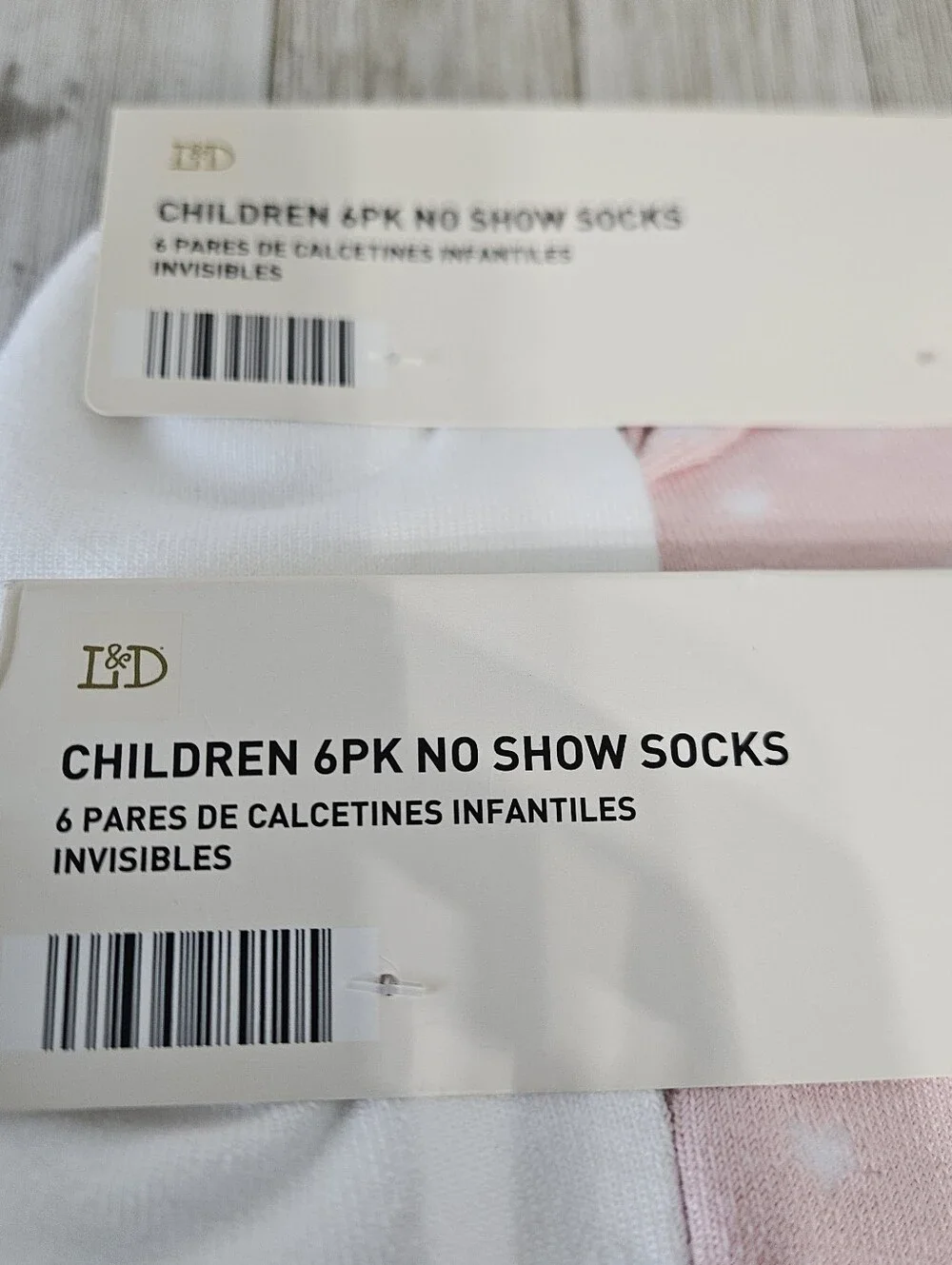 2 - 6 Packs No Show Socks Size L 6X Boys 12-14 Girls 10-12 Pink Unicorns Stars